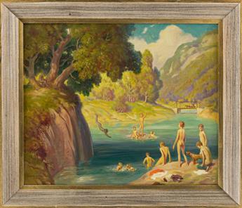 LOUIS GRELL The Swimming Hole.